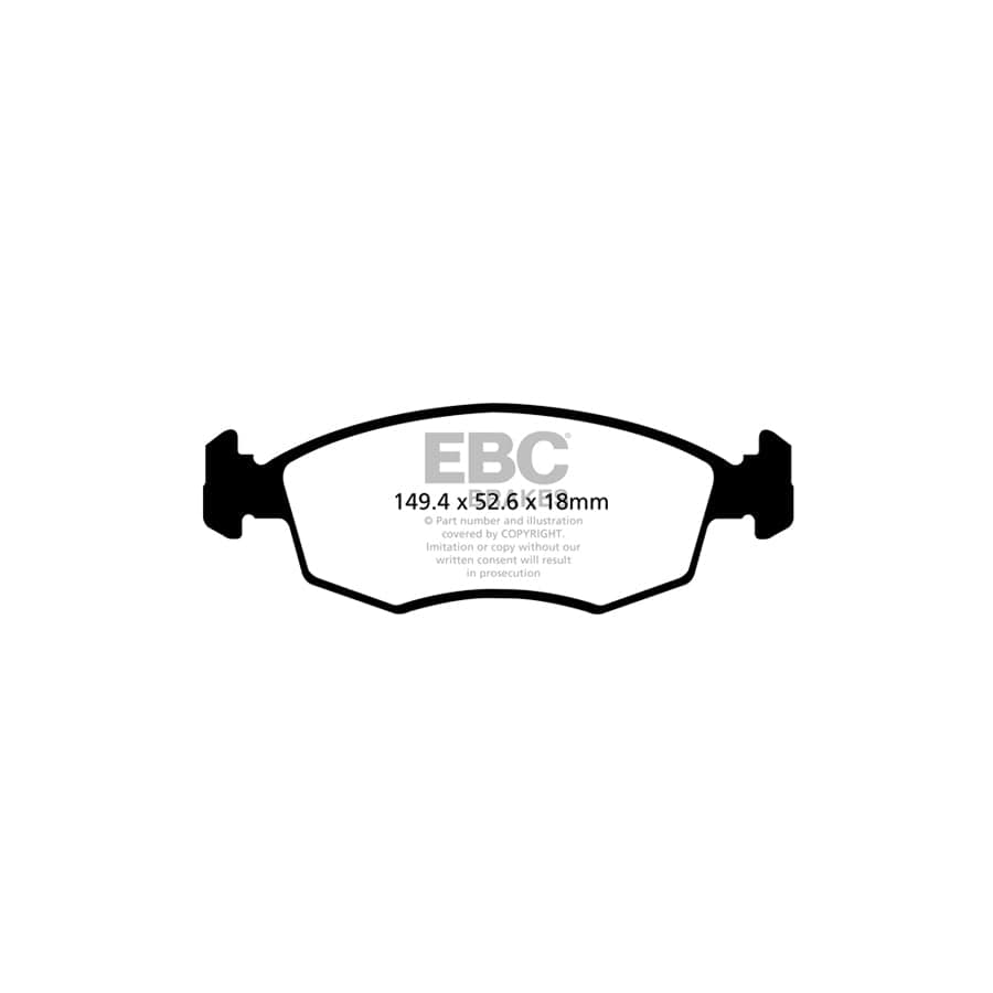 EBC PDKF390 Chrysler Fiat Lancia Ultimax Front Brake Pad & Plain Disc Kit - TRW Caliper (Inc. Ypsilon & Panda) 2 | Duco Car Parts UK Car Parts