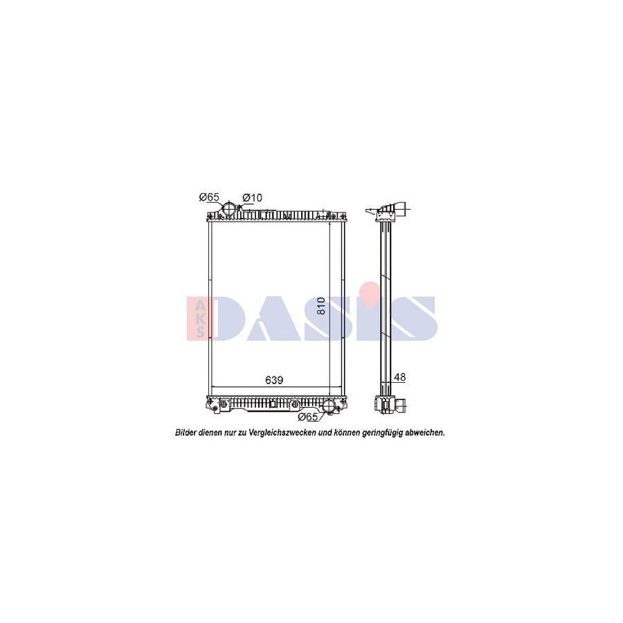 AKS Dasis 132430S Engine Radiator | Duco Car Parts UK