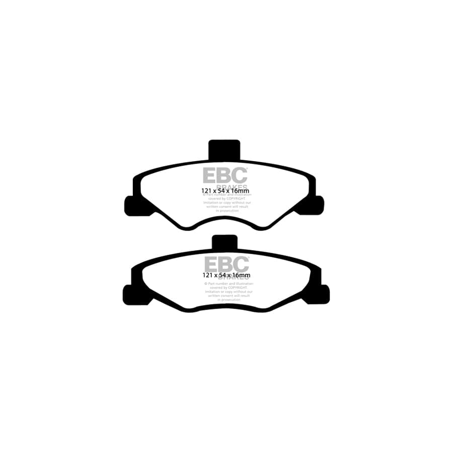 EBC PD11KR156 Chevrolet Pontiac Greenstuff Rear Brake Pad & GD Disc Kit (Inc. Camaro & Firebird) 2 | Duco Car Parts UK Car Parts