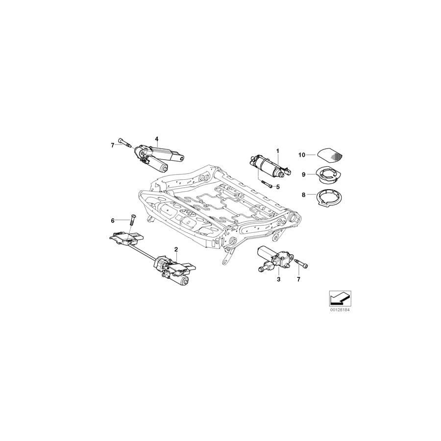 Genuine BMW 67319146329 E71 E61 E60 Drive, Seat Angle Adjustment Left (Inc. 750i, 750Li & X6 50iX) | Duco Car Parts UK Car Parts