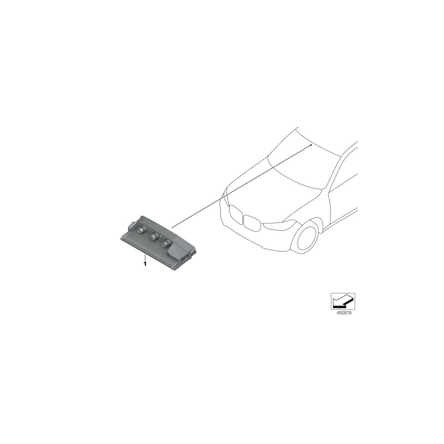 Genuine BMW 66519891537 G15 G05 G20 Kafas Camera MID (Inc. X5 40iX, 330d & 320d) | Duco Car Parts UK Car Parts
