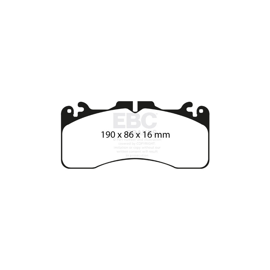 EBC DP21867 Lexus LS460 (XF40) Greenstuff Front Brake Pads - Advics Caliper 2 | Duco Car Parts UK Car Parts