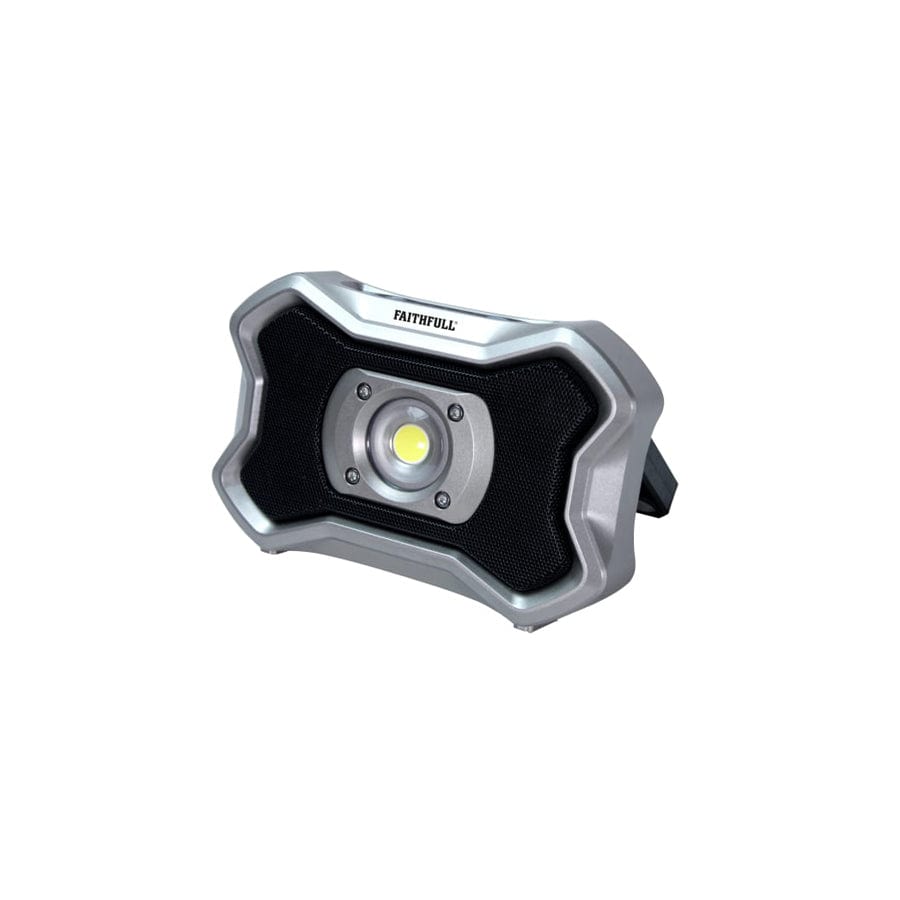 Faithfull Power Plus FPPSLFF20BS Rechargeable Work Light with Speaker 20W | Duco Car Parts UK
