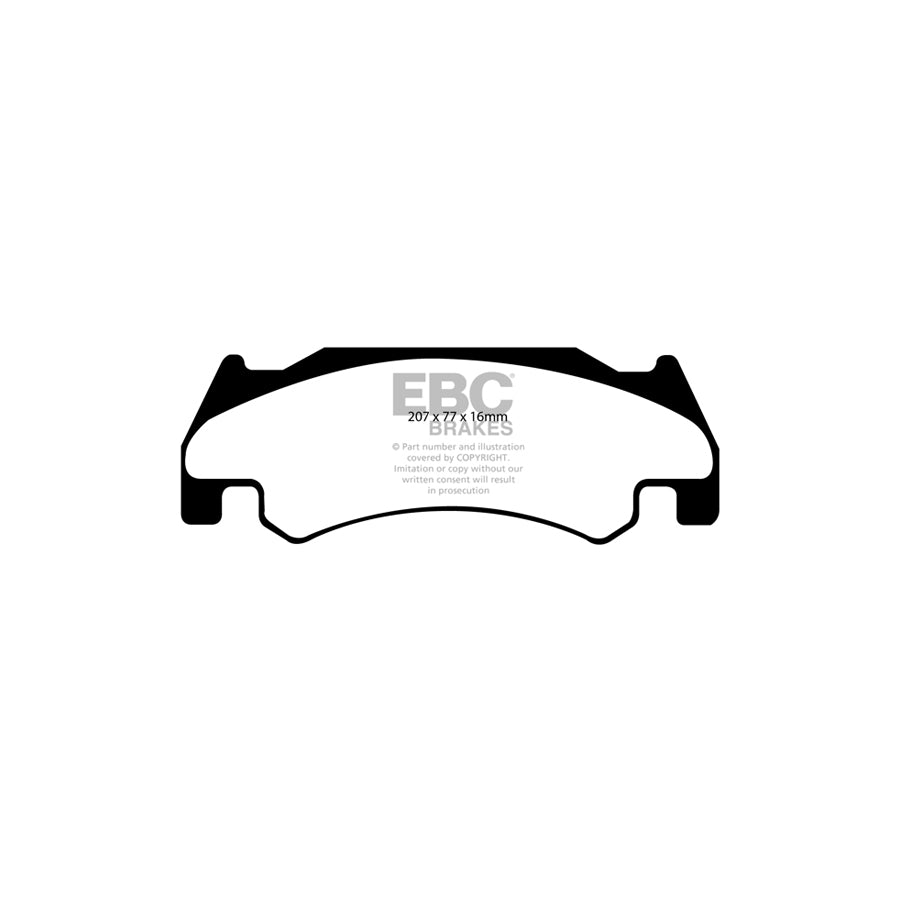 EBC DP61739 Dodge Ram SRT-10 Greenstuff Front Brake Pads 2 | Duco Car Parts UK Car Parts