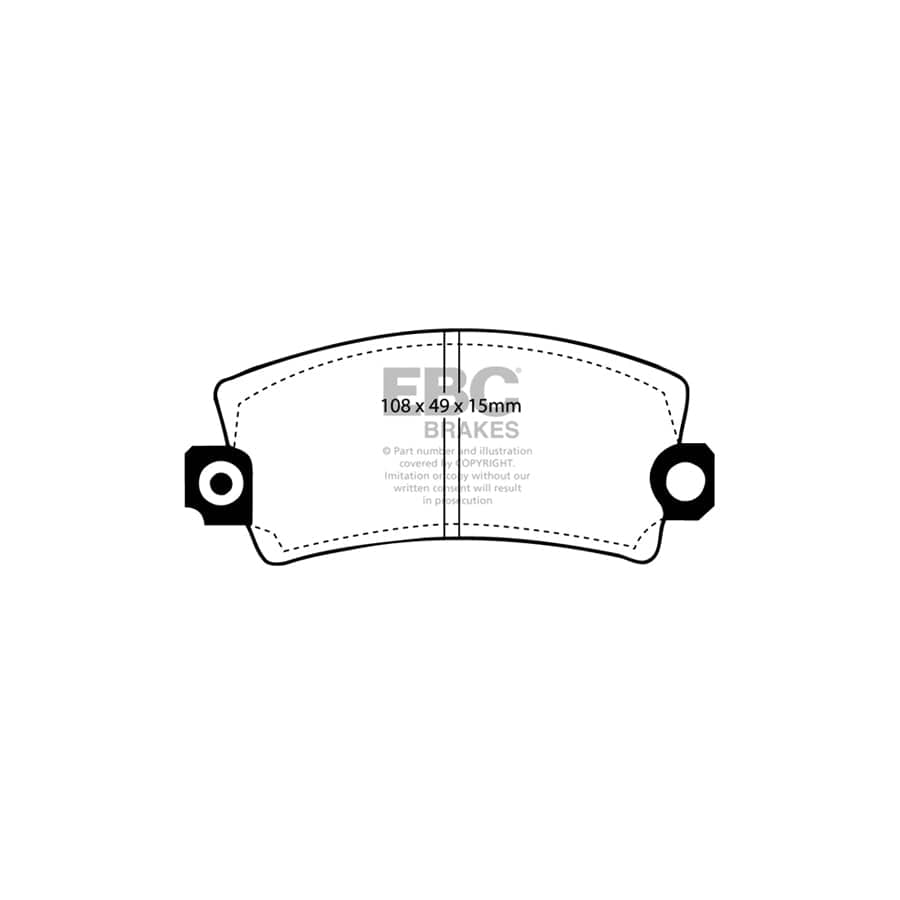 EBC PDKF1561 Peugeot 305 Ultimax Front Brake Pad & Plain Disc Kit 2 | Duco Car Parts UK Car Parts