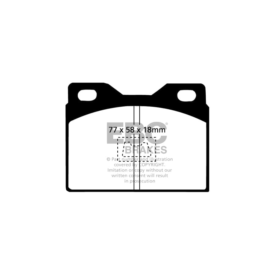 EBC PDKF1560 Peugeot 304 Ultimax Front Brake Pad & Plain Disc Kit 2 | Duco Car Parts UK Car Parts