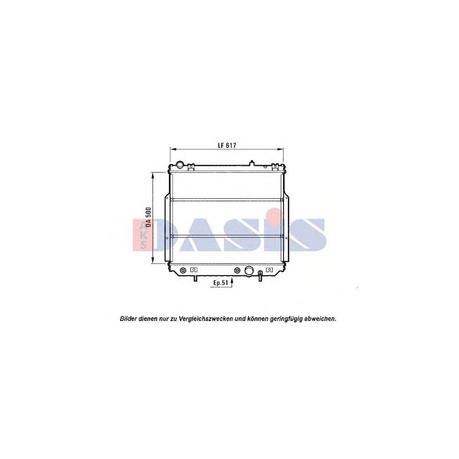 AKS Dasis 520009N Engine Radiator | Duco Car Parts UK