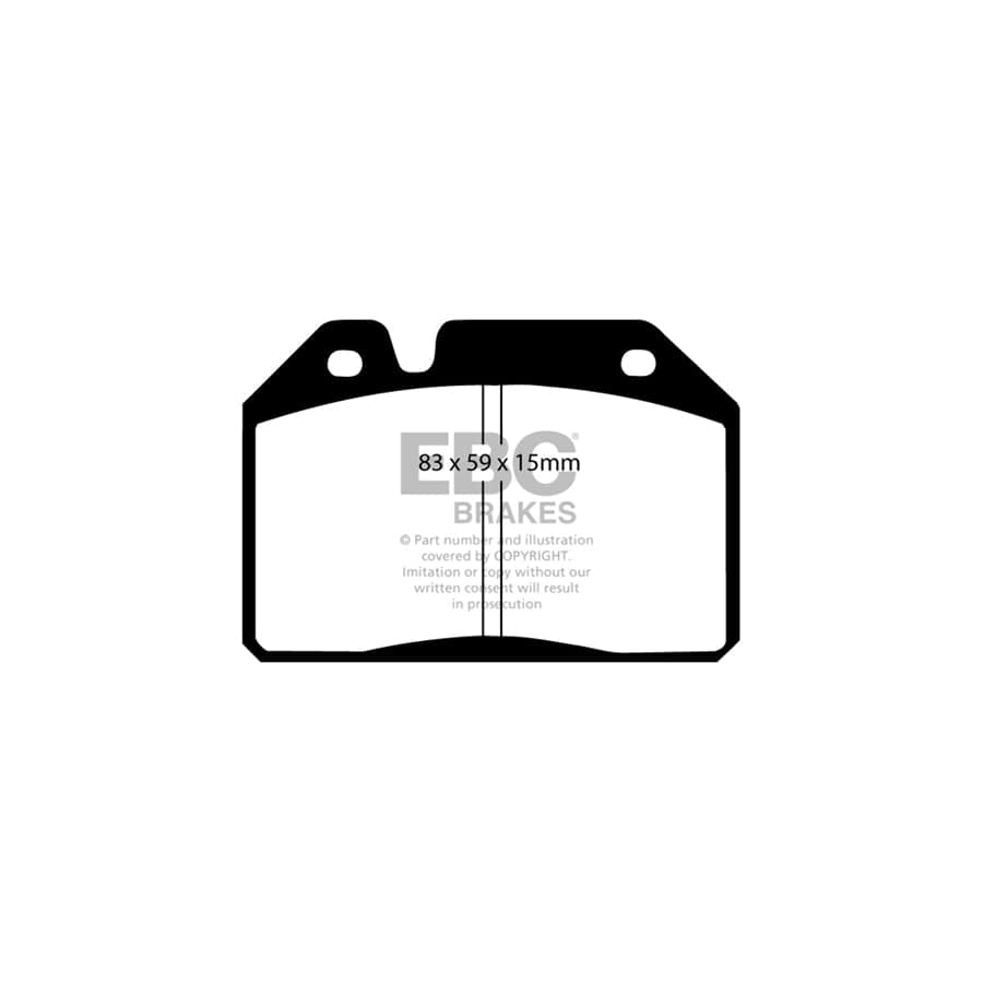 EBC PDKF1559 Peugeot 304 Ultimax Front Brake Pad & Plain Disc Kit 2 | Duco Car Parts UK Car Parts