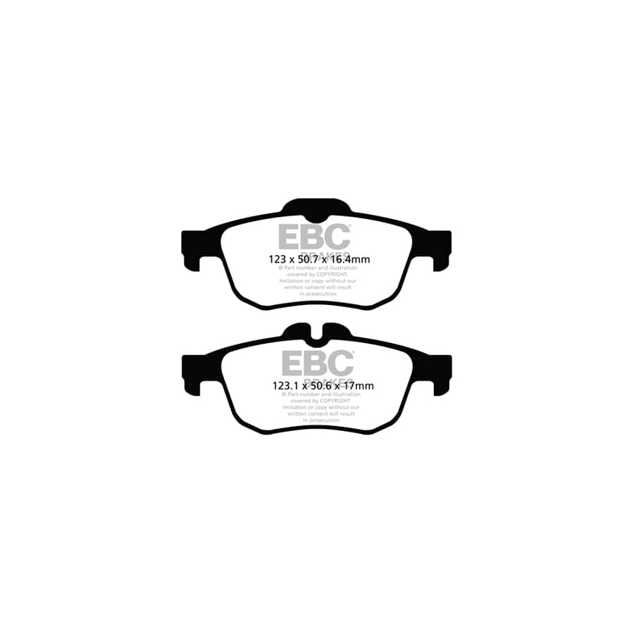 EBC PDKR1027 Renault Latitude Ultimax Rear Brake Pad & Plain Disc Kit 2 | Duco Car Parts UK Car Parts
