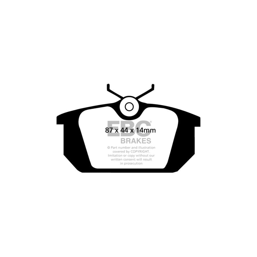 EBC PD01KR272 Fiat Lancia Greenstuff Rear Brake Pad & Plain Disc Kit - Girling/TRW Caliper 2 | Duco Car Parts UK Car Parts