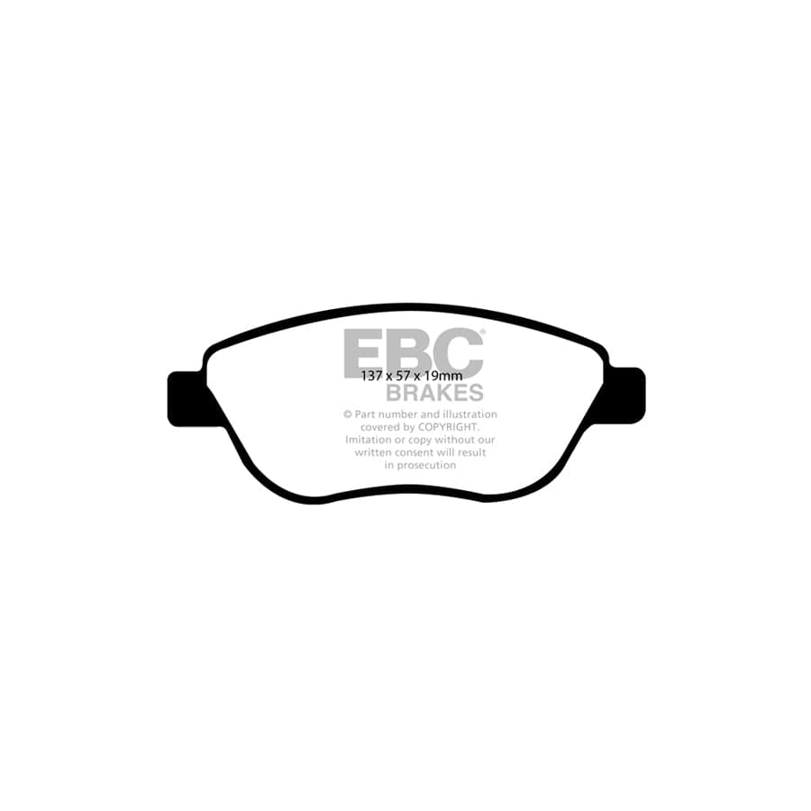 EBC PD11KF799 Opel Vauxhall Corsa D Greenstuff Front Brake Pad & GD Disc Kit 2 | Duco Car Parts UK Car Parts