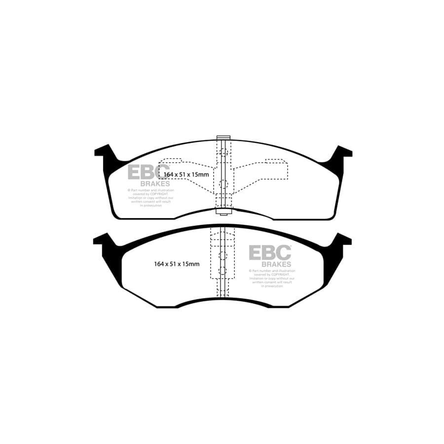 EBC PDKF399 Chrysler Ultimax Front Brake Pad & Plain Disc Kit (Inc. Grand Voyager & Voyager) 2 | Duco Car Parts UK Car Parts