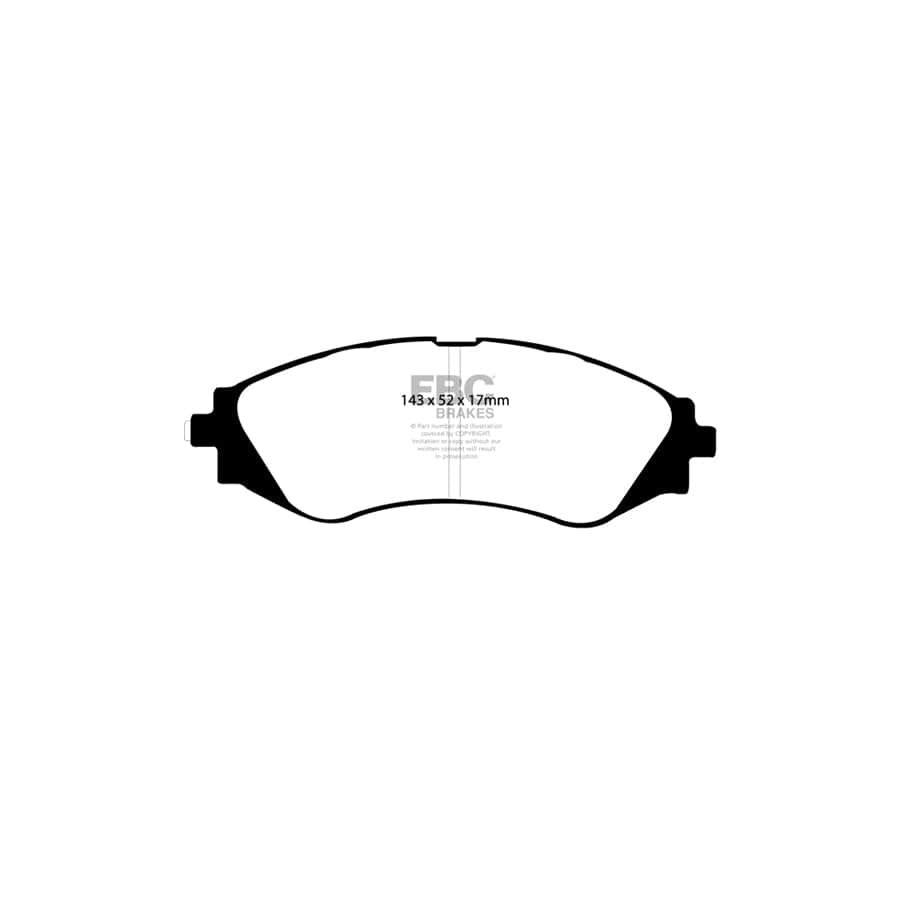 EBC PD01KF422 Daewoo Leganza Greenstuff Front Brake Pad & Plain Disc Kit  2 | Duco Car Parts UK Car Parts