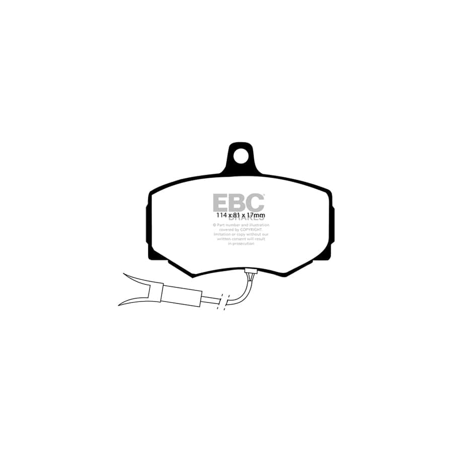 EBC PD12KF117 Daimler Jaguar Redstuff Front Brake Pad & GD Disc Kit - Girling/TRW Caliper (Inc. Sovereign, XJ6, XJR) 2 | Duco Car Parts UK Car Parts