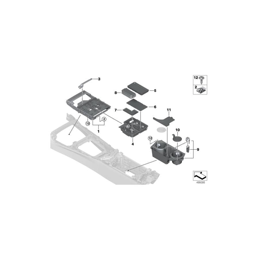 Genuine BMW 51166809003 G29 Frame, Oddments Tray (Inc. Z4 20i, Z4 30i & Z4 M40i) | Duco Car Parts UK Car Parts