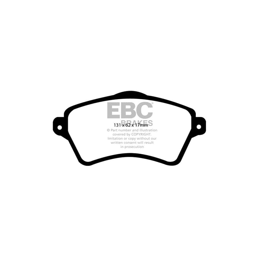 EBC PD03KF639 Land Rover Freelander Yellowstuff Front Brake Pad & Plain Disc Kit 2 | Duco Car Parts UK Car Parts