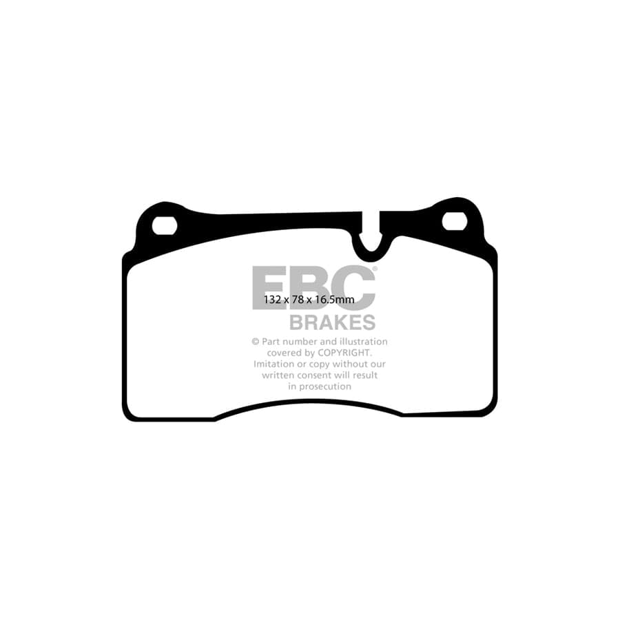 EBC PD03KF641 Land Rover Range Rover Yellowstuff Front Brake Pad & Plain Disc Kit - TRW Caliper 2 | Duco Car Parts UK Car Parts