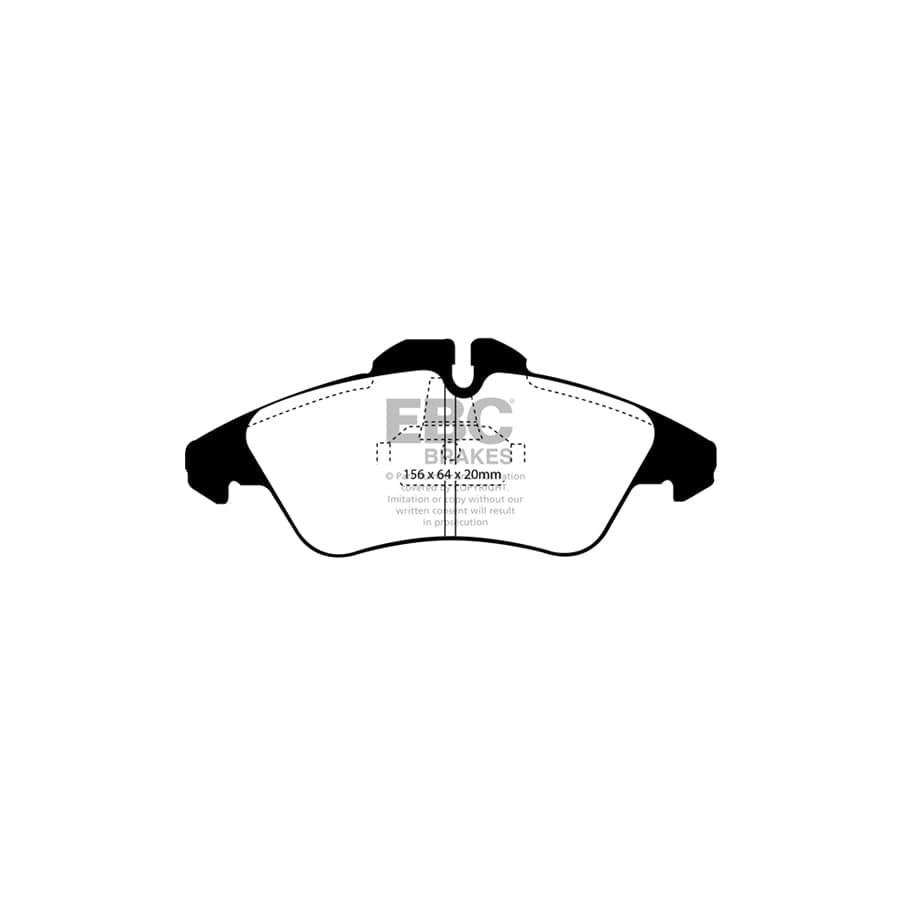 EBC PDKF1248 Mercedes-Benz Vito Ultimax Front Brake Pad & Plain Disc Kit 2 | Duco Car Parts UK Car Parts