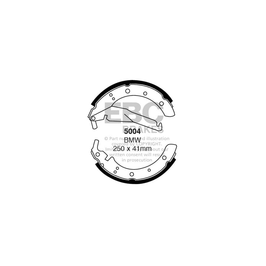 EBC 5004 BMW E28 E34 Rear Brake Shoes 1 | Duco Car Parts UK Car Parts
