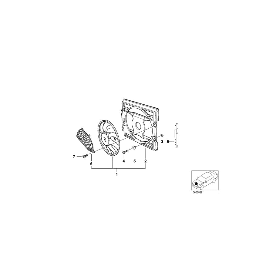 Genuine BMW 64548384057 E52 Left Compression Frame Sealing (Inc. ALPINA V8 & Z8) | Duco Car Parts UK Car Parts