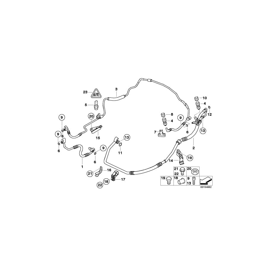 Genuine BMW 64509170113 E90 E92 E91 Pressure Hose,Condenser,Evaporator (Inc.  & 335d) | Duco Car Parts UK Car Parts