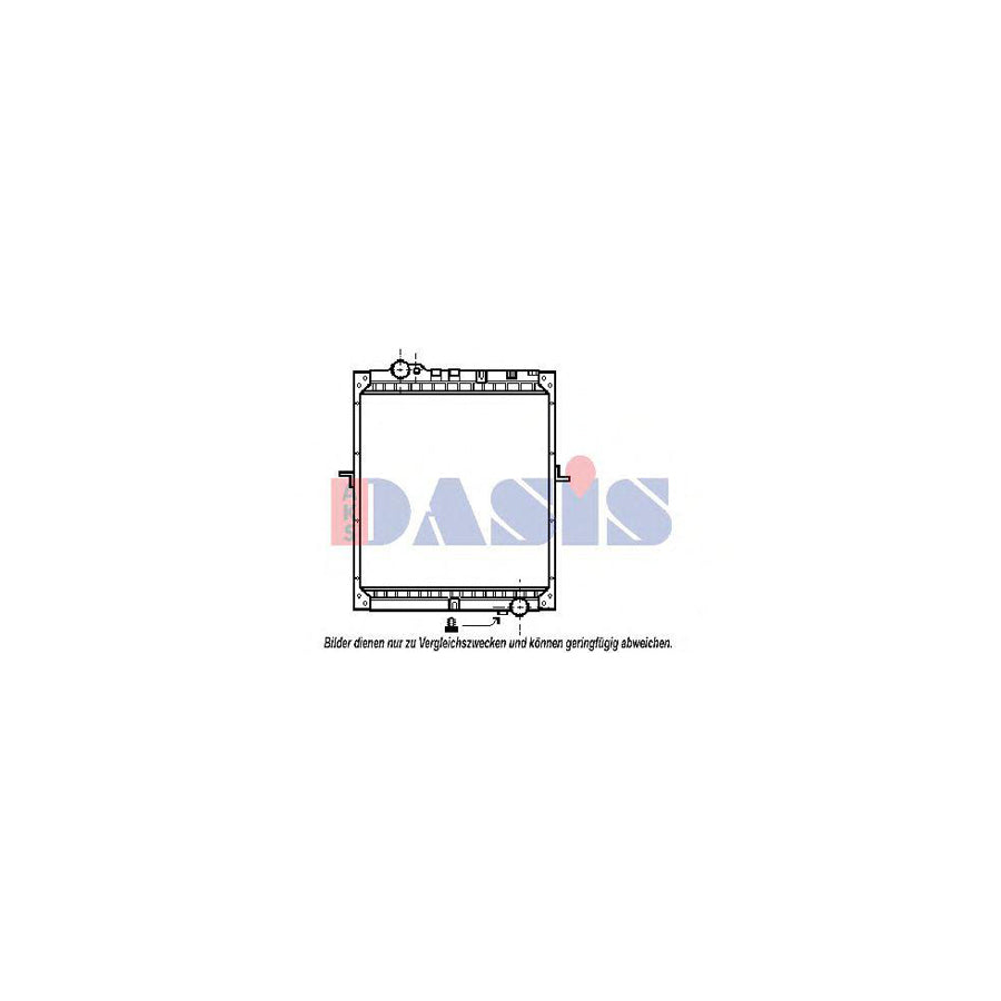 AKS Dasis 134250T Engine Radiator | Duco Car Parts UK