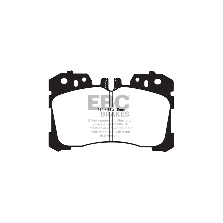 EBC DP31811C Lexus Redstuff Front Brake Pads - Advics Caliper 2 | Duco Car Parts UK Car Parts