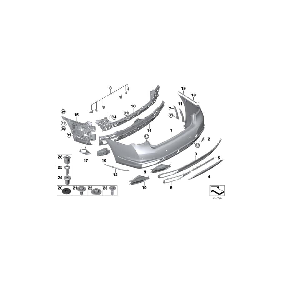 Genuine BMW 51127478371 G12 Trim, Exhaust End Pipe, Left 12 ZYL. CHROME (Inc. M760iX & M760LiX) | Duco Car Parts UK Car Parts