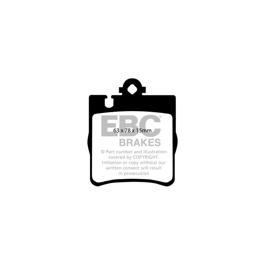 EBC PD03KR459 Mercedes-Benz W/T210 Yellowstuff Rear Brake Pad & Plain Disc Kit - ATE Caliper 2 | Duco Car Parts UK Car Parts
