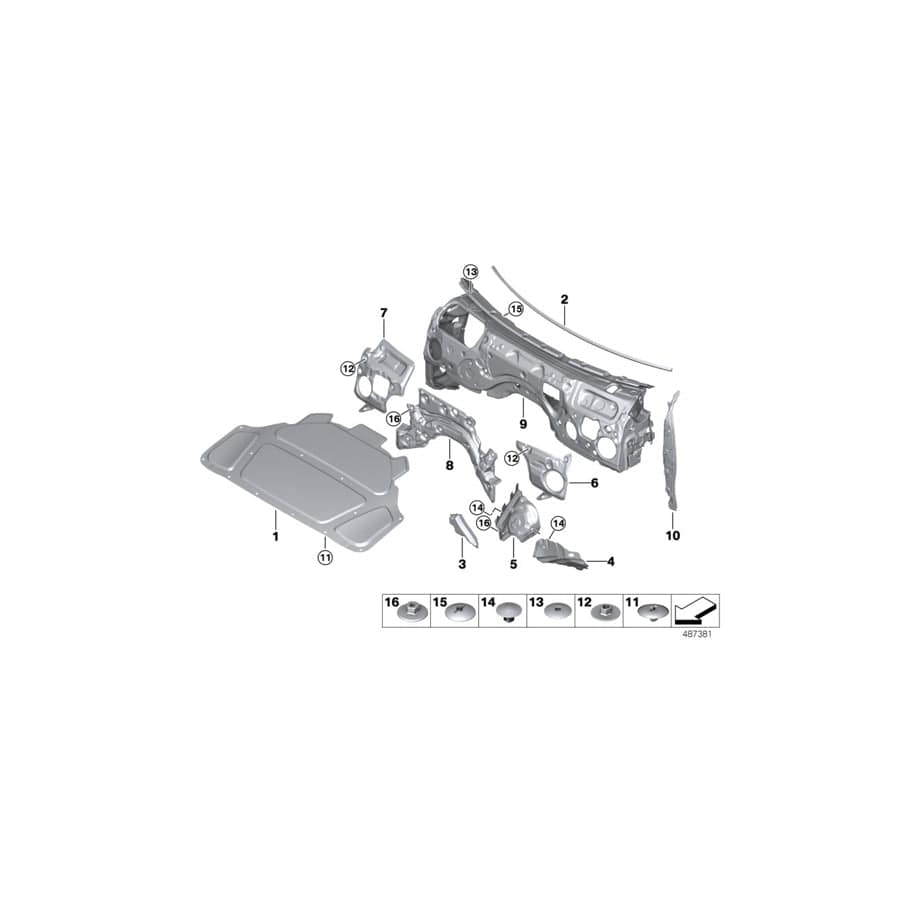 Genuine BMW 51487450020 G20 G21 Front Rght Sound Insulatng Wheel Housing (Inc. 330iX, 318d & 320i 1.6) | Duco Car Parts UK Car Parts