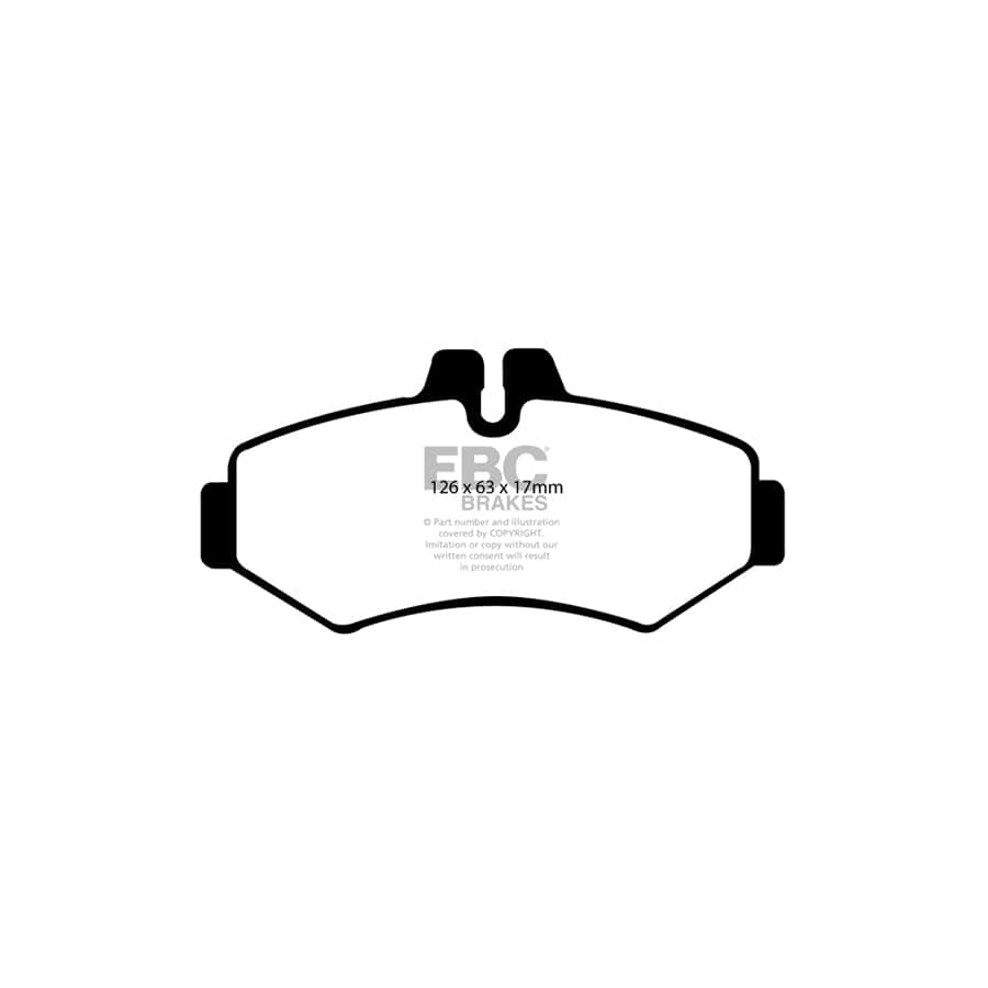 EBC PD03KR464 Mercedes-Benz VW Yellowstuff Rear Brake Pad & Plain Disc Kit - Bosch Caliper 2 | Duco Car Parts UK Car Parts