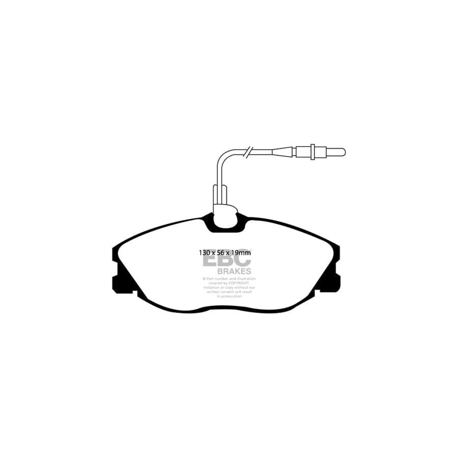 EBC PDKF1578 Peugeot 406 Ultimax Front Brake Pad & Plain Disc Kit - ATE Caliper 2 | Duco Car Parts UK Car Parts
