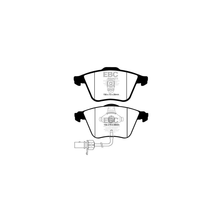 EBC PDKF125 Audi C5 Ultimax Front Brake Pad & Plain Disc Kit - Girling/TRW Caliper (Inc. allroad & A6) 2 | Duco Car Parts UK Car Parts