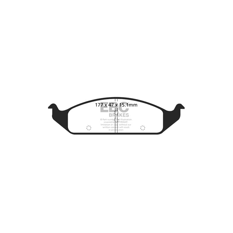 EBC PDKF408 Chrysler Sebring Convertible Ultimax Front Brake Pad & Plain Disc Kit 2 | Duco Car Parts UK Car Parts