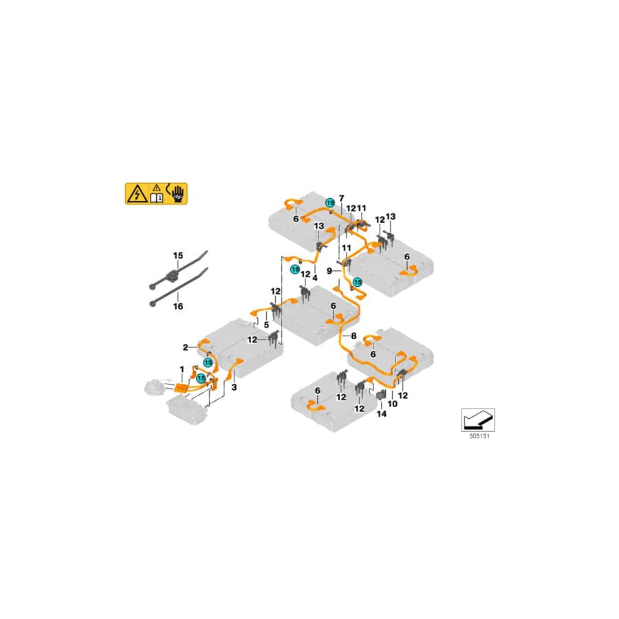 Genuine BMW 61278486280 G05 Cell Module Connector (Inc.  & X5 45eX) | Duco Car Parts UK Car Parts