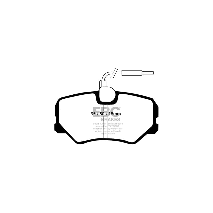 EBC PDKF1576 Peugeot 405 Ultimax Front Brake Pad & Plain Disc Kit 2 | Duco Car Parts UK Car Parts