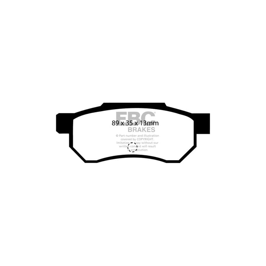EBC PDKR371 Honda Ultimax Rear Brake Pad & Plain Disc Kit - Akebono Caliper (Inc. Accord & Prelude) 2 | Duco Car Parts UK Car Parts