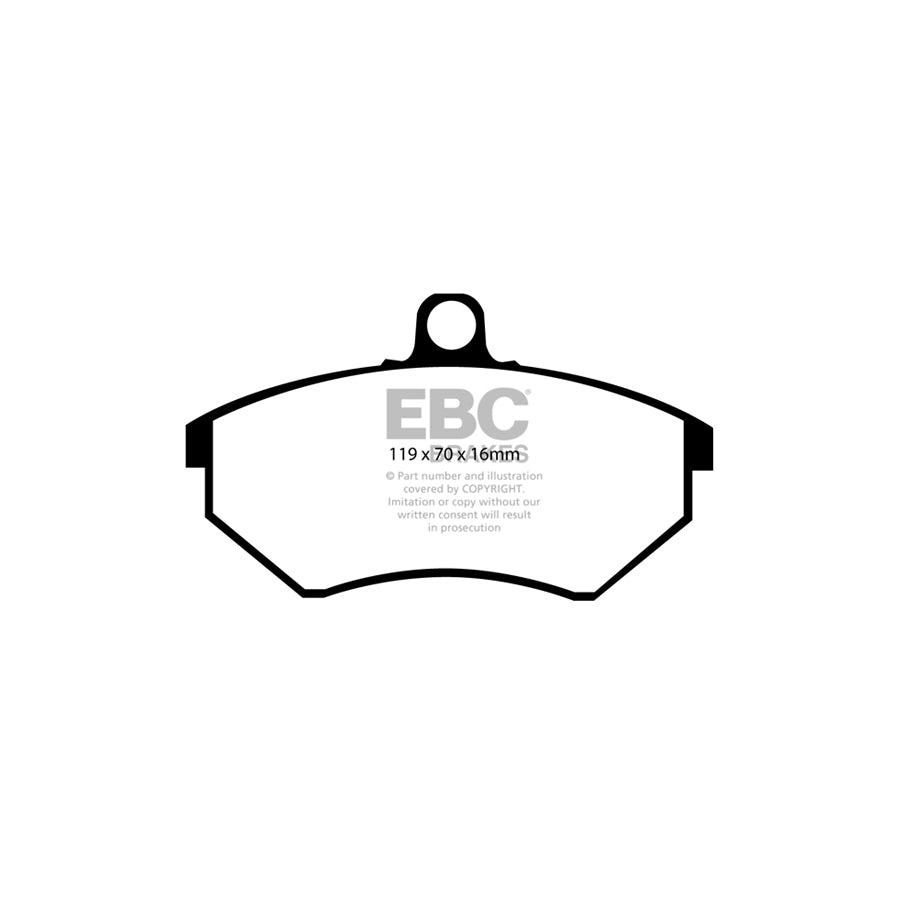 EBC PD13KF610 Seat VW Yellowstuff Front Brake Pad & GD Disc Kit - Girling/TRW Caliper (Inc. Cordoba & Passat B3) 2 | Duco Car Parts UK Car Parts