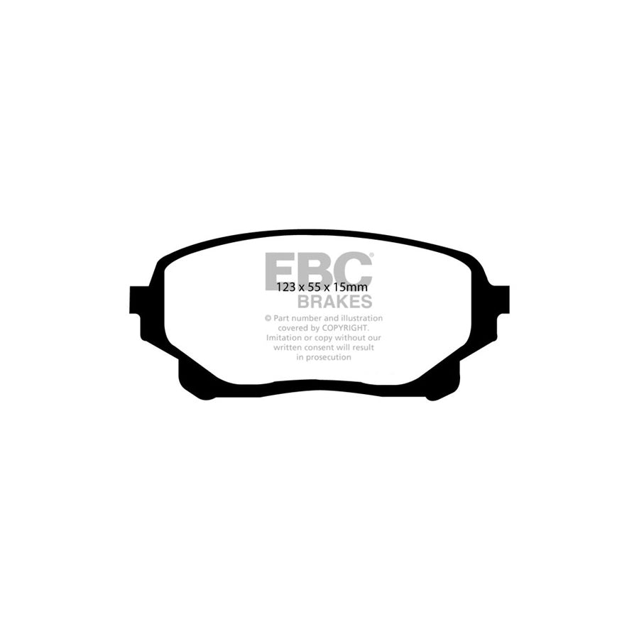 EBC DP61756 Suzuki Grand Vitara Greenstuff Front Brake Pads 2 | Duco Car Parts UK Car Parts
