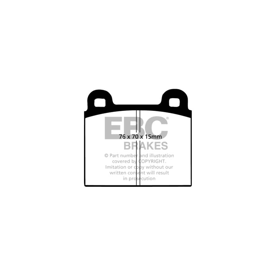 EBC PDKF1252 Mercedes-Benz W108 W115 R113 Ultimax Front Brake Pad & Plain Disc Kit - ATE Caliper 2 | Duco Car Parts UK Car Parts