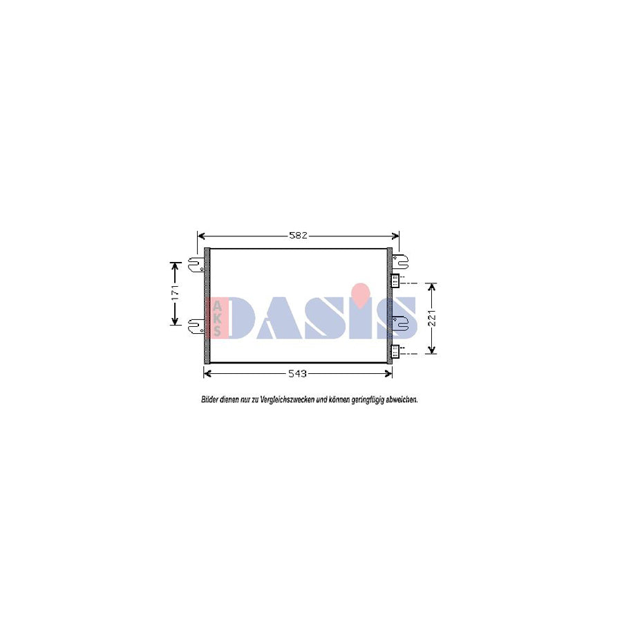 AKS Dasis 402003N Air Conditioning Condenser | Duco Car Parts UK