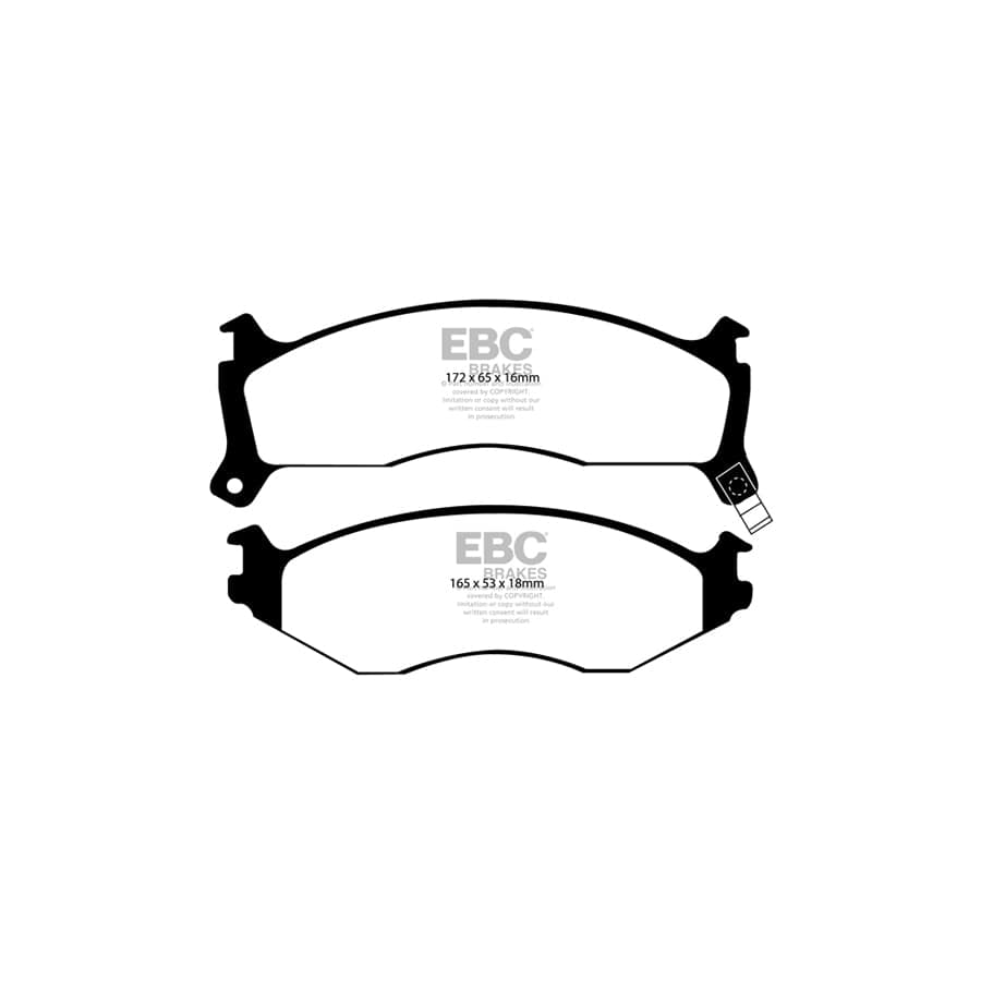 EBC PDKF412 Chrysler Voyager Ultimax Front Brake Pad & Plain Disc Kit 2 | Duco Car Parts UK Car Parts