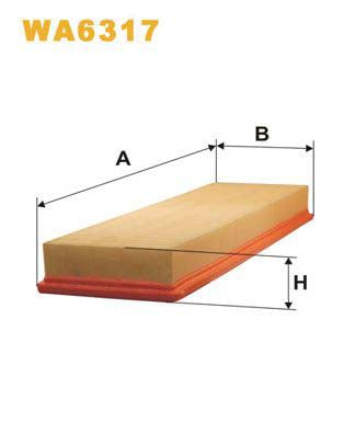 WIX Filters WA6317 Air Filter For Renault Safrane