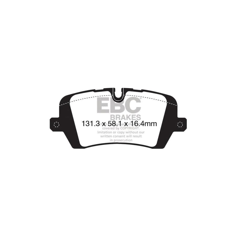 EBC PDKR1045 Land Rover Ultimax Rear Brake Pad & Plain Disc Kit - TRW Caliper 2 | Duco Car Parts UK Car Parts
