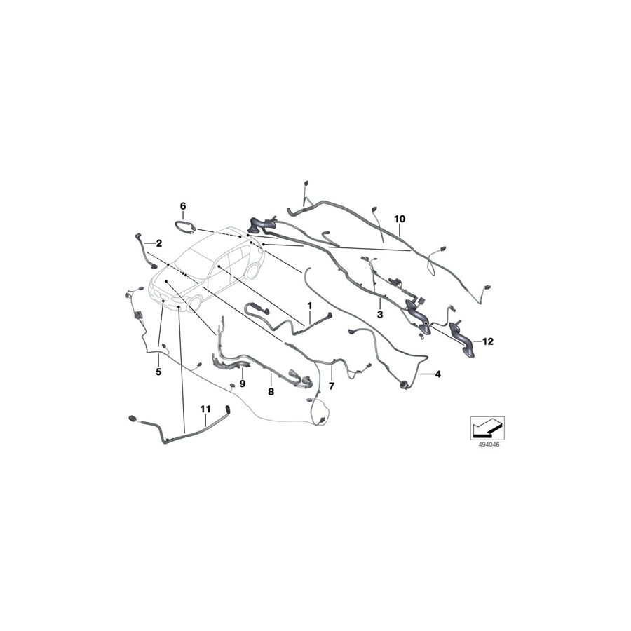 Genuine BMW 61139323174 F32 F82 F31 Wiring Duct (Inc. 318d, 320d & 428i) | Duco Car Parts UK