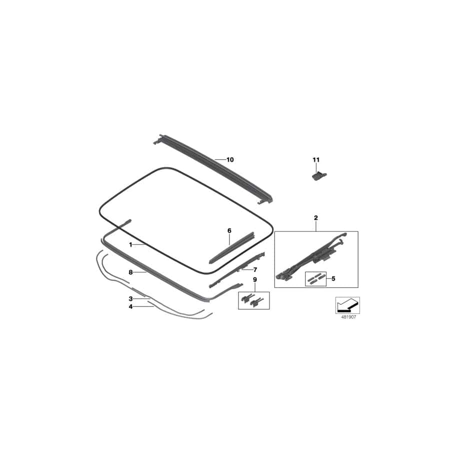 Genuine BMW 54107488435 G32 Set End Piece For Sealing (Inc. 620dX, 630d & 640dX) | Duco Car Parts UK Car Parts