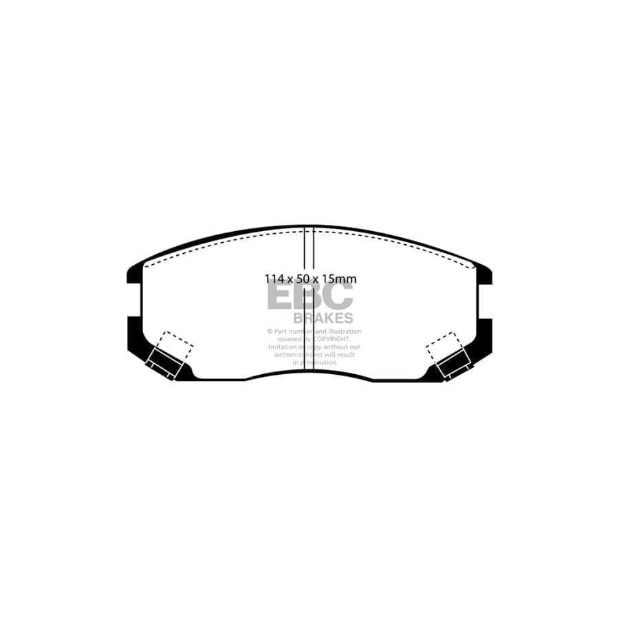EBC PD01KF430 Daihatsu Terios Greenstuff Front Brake Pad & Plain Disc Kit  2 | Duco Car Parts UK Car Parts