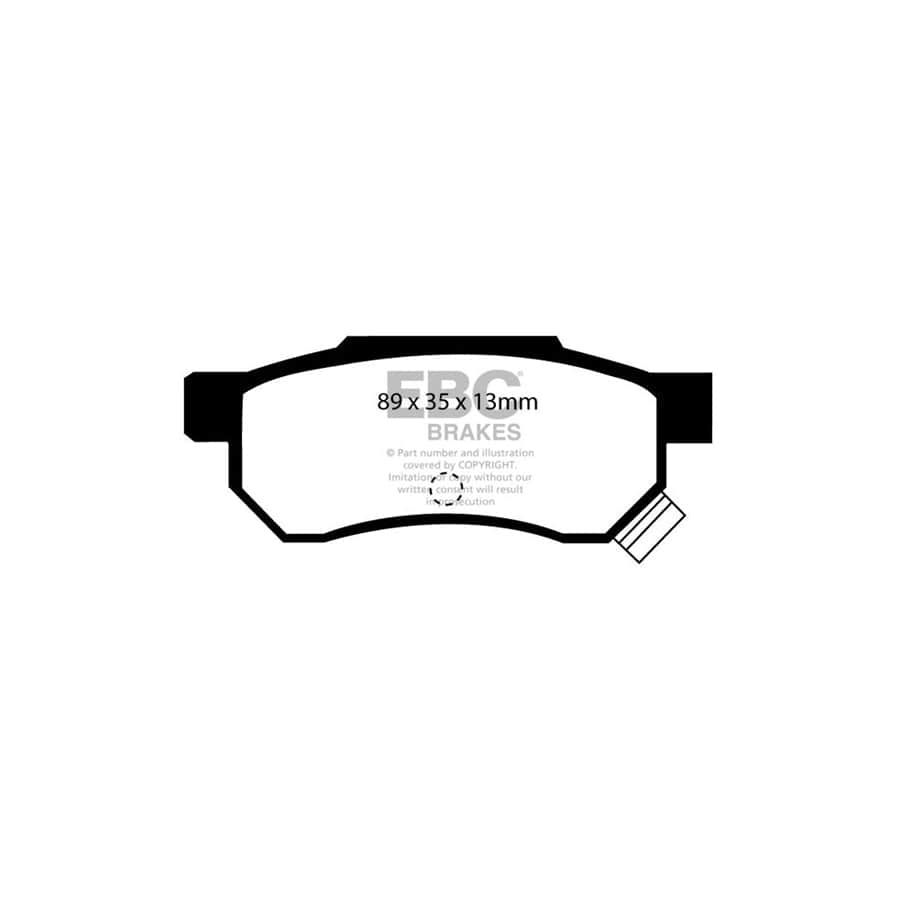 EBC PDKR381 Honda Ultimax Rear Brake Pad & Plain Disc Kit - Akebono Caliper (Inc. Beat, Civic Coupe, Jazz) 2 | Duco Car Parts UK Car Parts