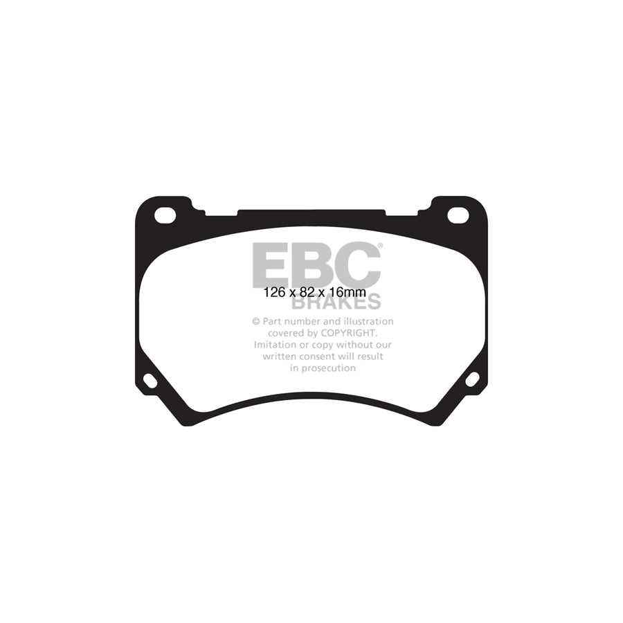 EBC DP31849C Hyundai Equus Redstuff Front Brake Pads 2 | Duco Car Parts UK Car Parts