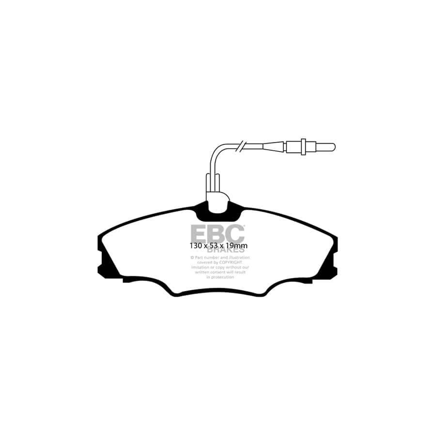 EBC PDKF1579 Peugeot 406 Ultimax Front Brake Pad & Plain Disc Kit - ATE Caliper 2 | Duco Car Parts UK Car Parts
